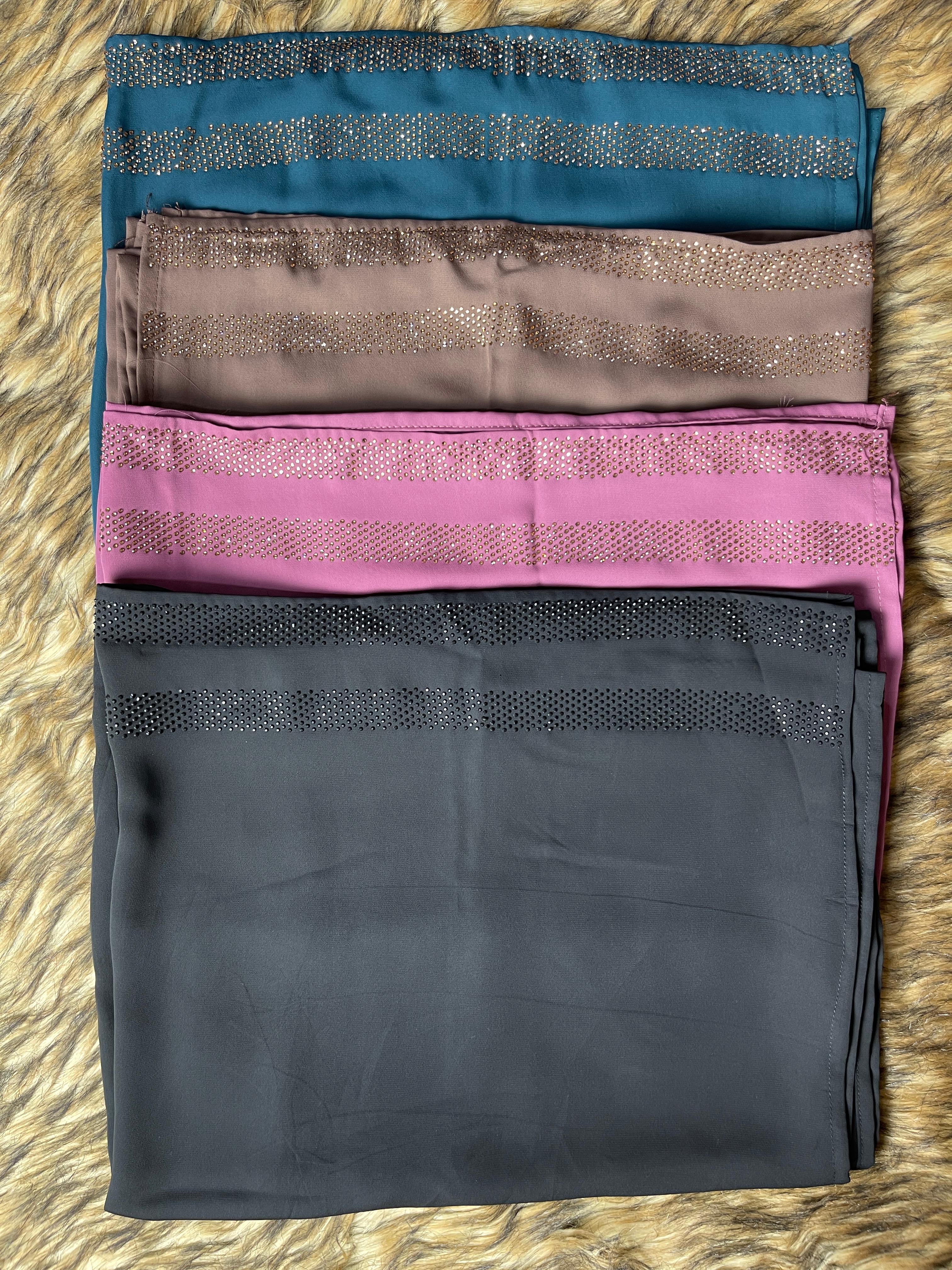 Amira Stone Abaya ( Seagreen )