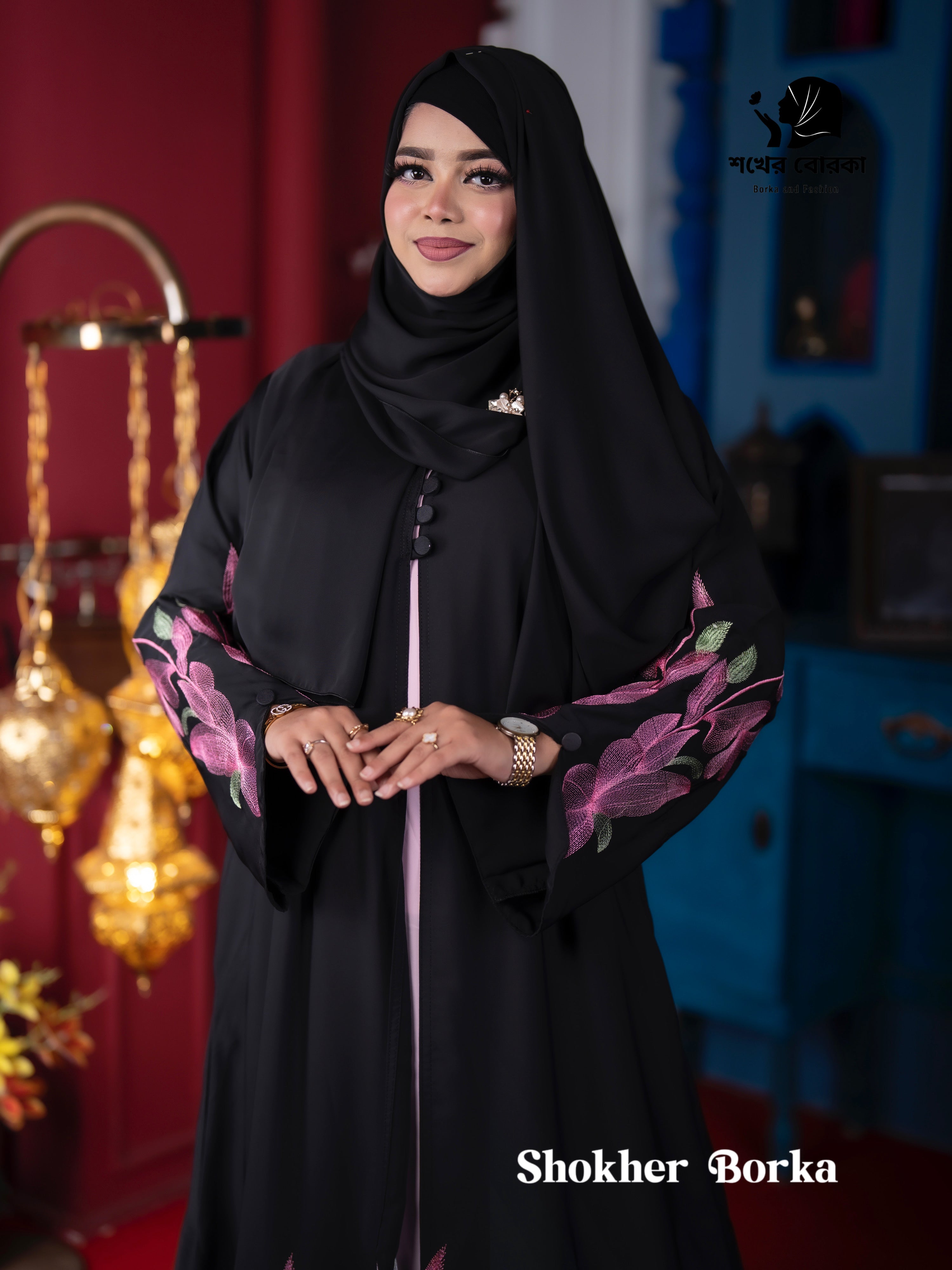 Charulota Koti Borka (Black)