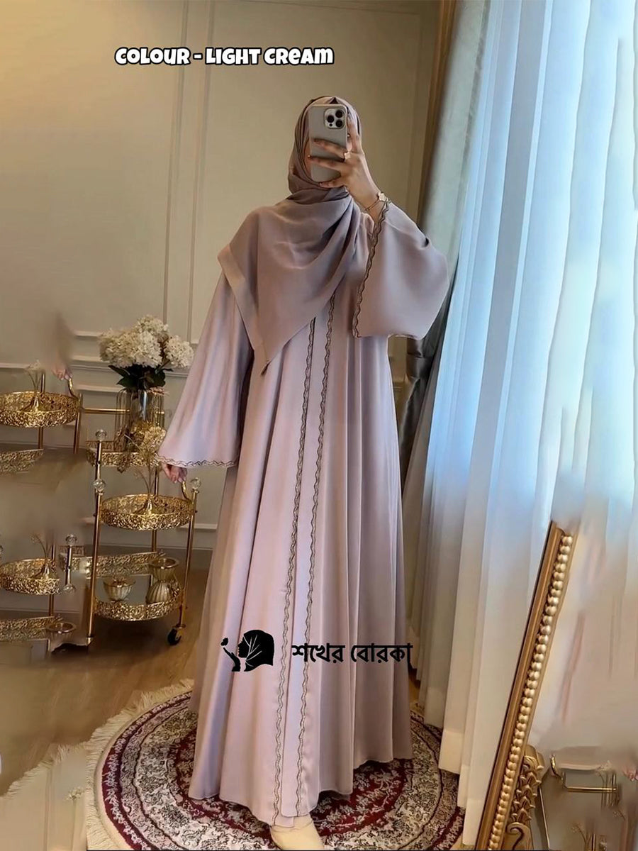 Lais Abaya ( Light Cream )