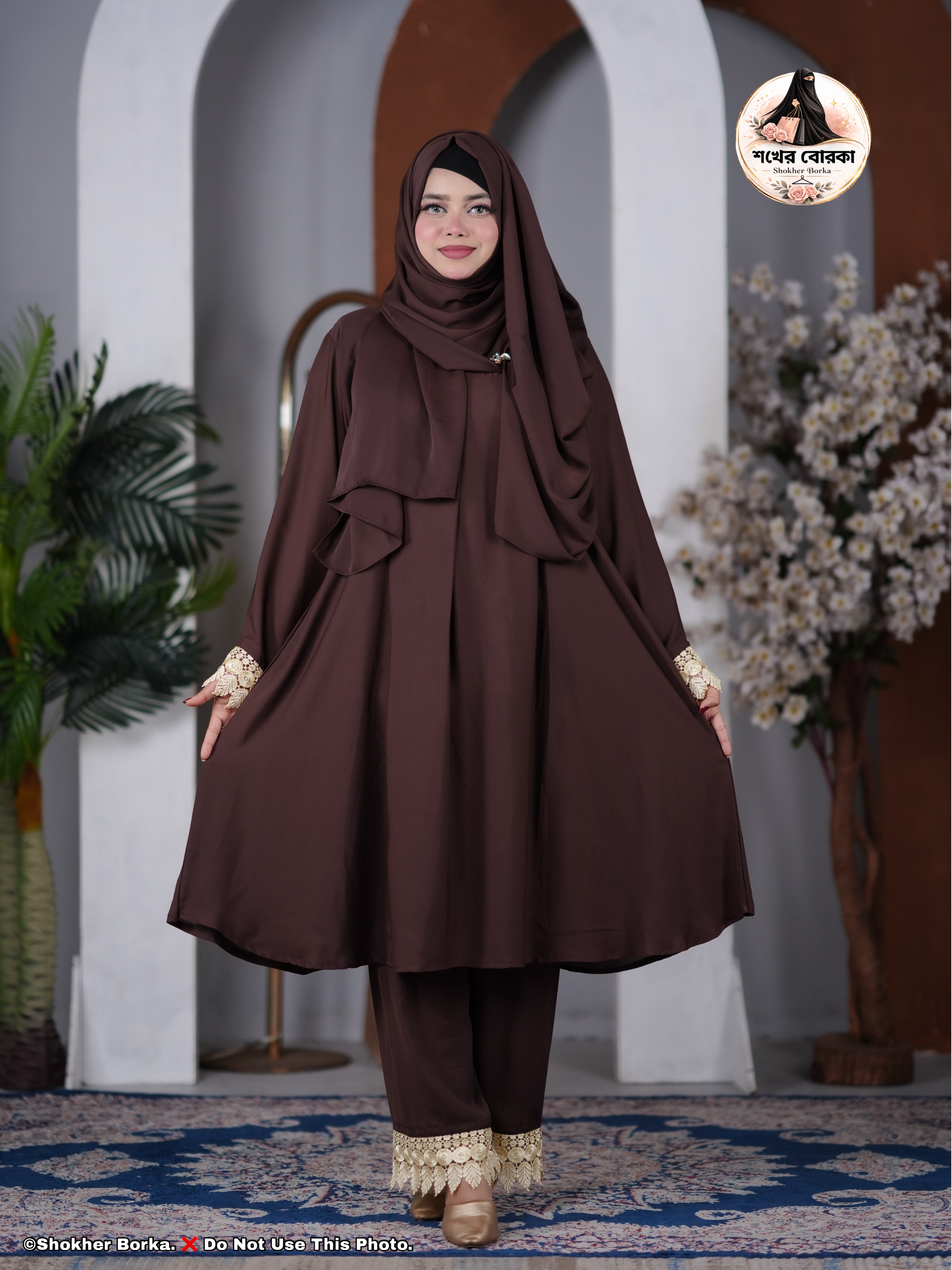 Beauty Co-ord Set ( Coffee )