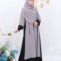 Dupatta Abaya (Ash Colour )