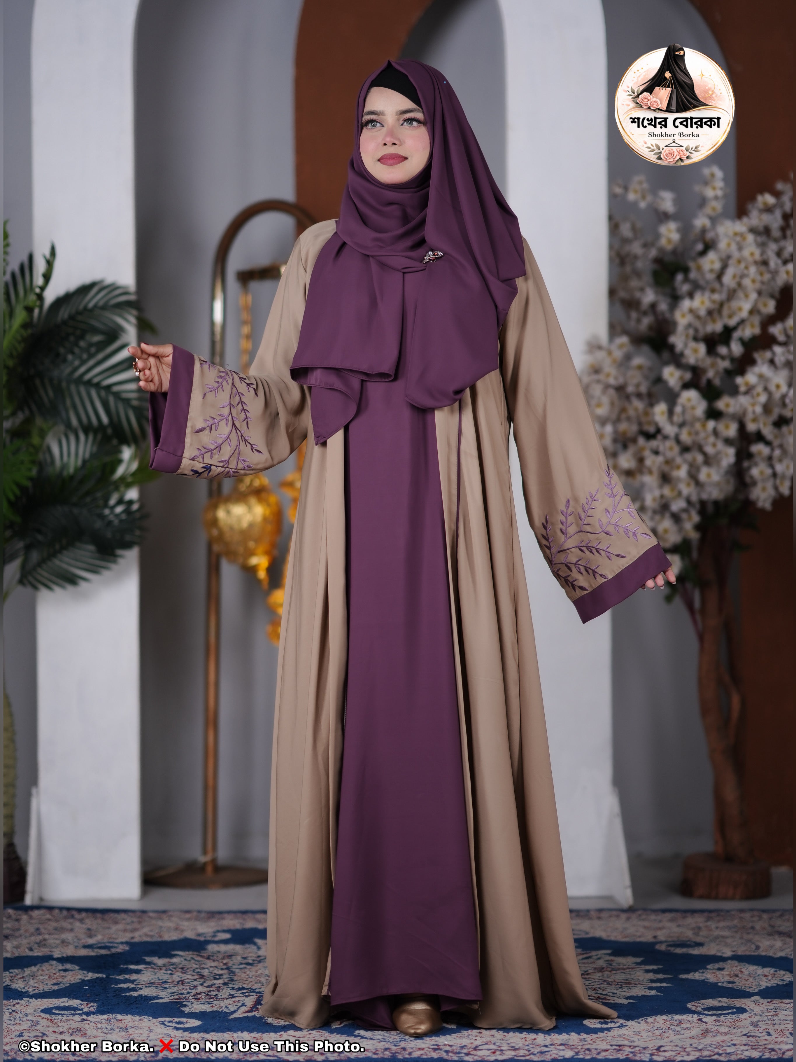 Kaspia Embroidary Koti ( Purple )
