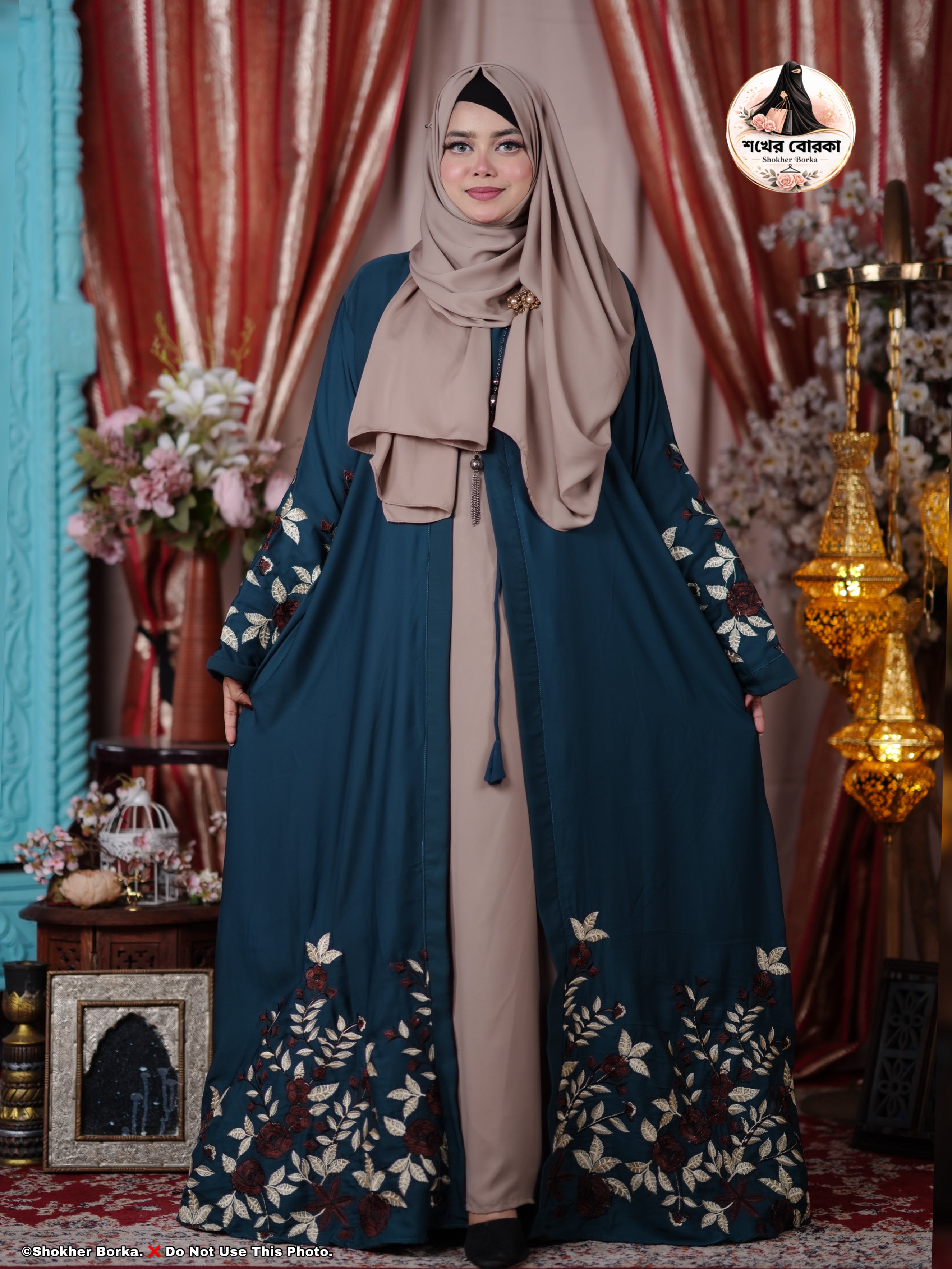 Labiba Embroidary Koti ( Seagreen )