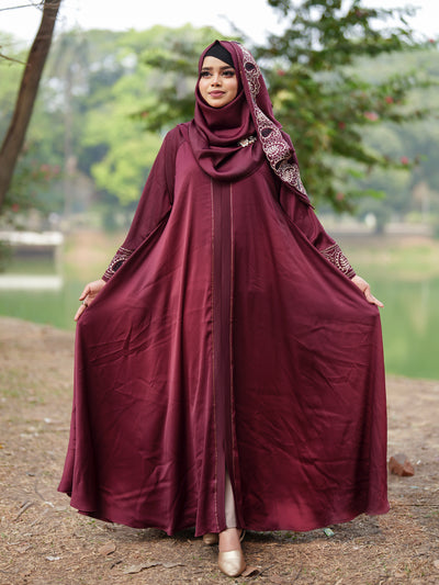 Abaya Safa (Maroon)