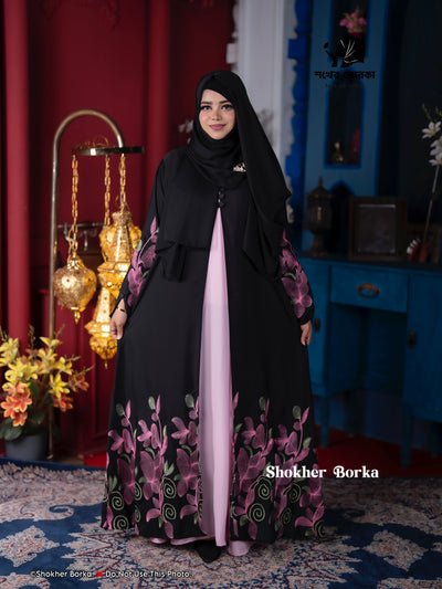 Charulota Koti Borka (Black)