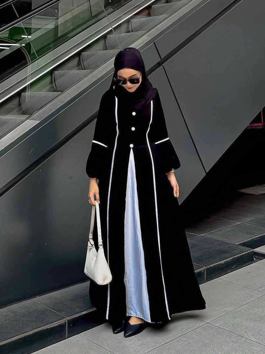 Classic 4 Botam Abaya ( Ash )