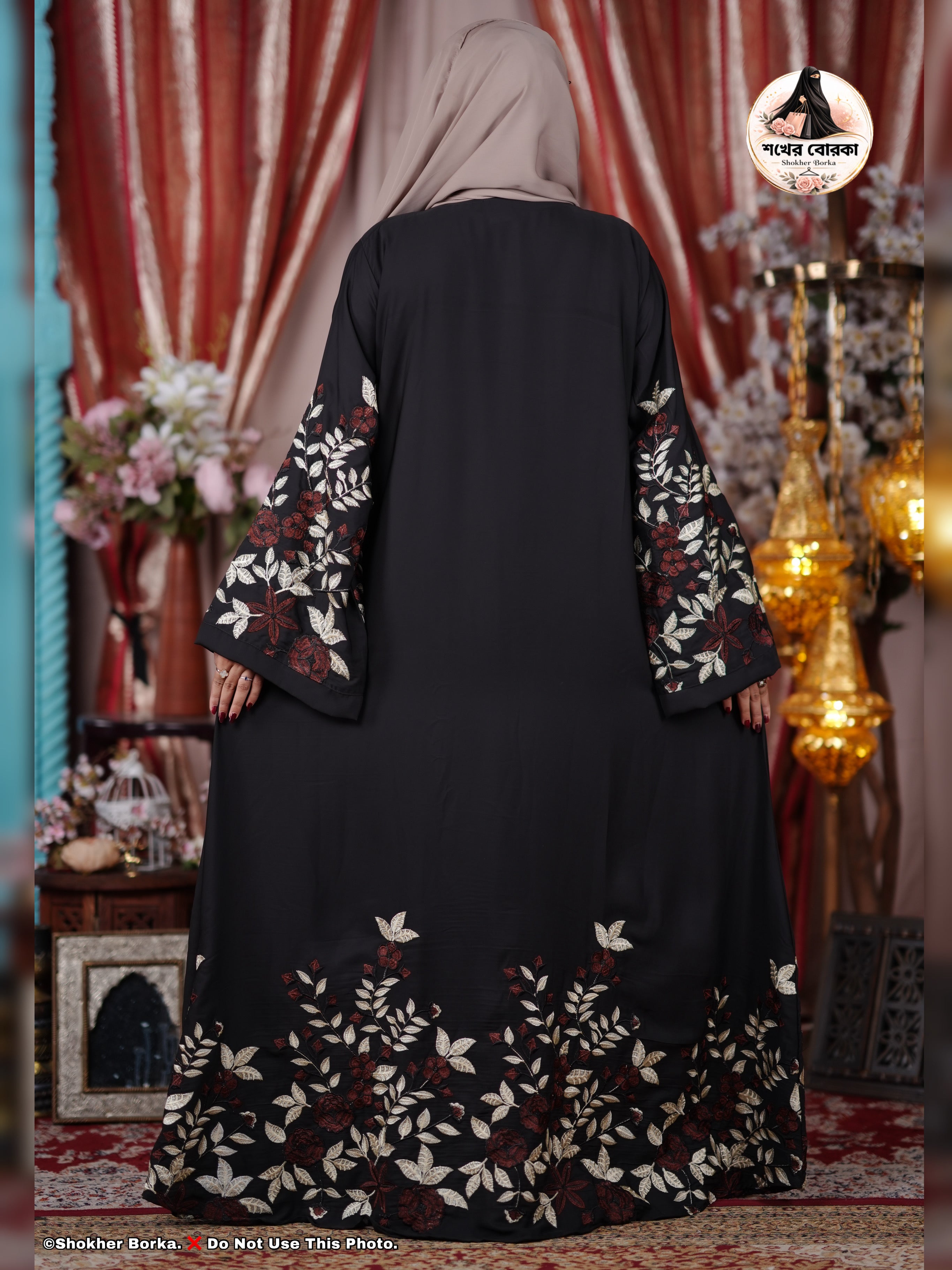 Labiba Embroidary Koti ( Black )