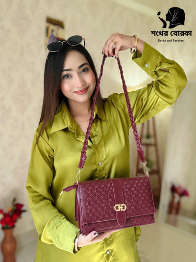 Velora Shoulder Bag (Maroon)