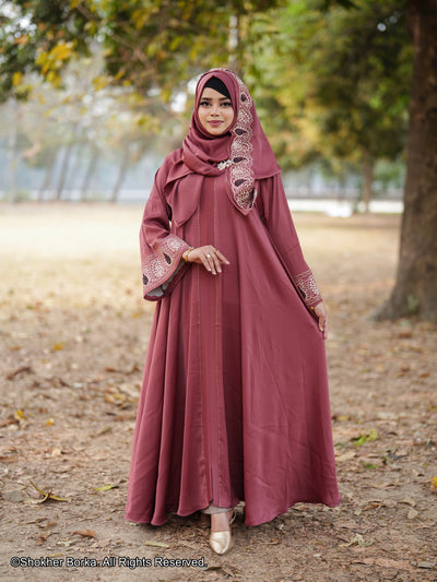 Abaya Safa (Dusty Rose)