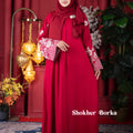Dalia Embroidary Borka ( Maroon )