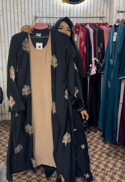 Afsana Adjust Koti Borka ( Black )