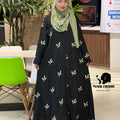 Leaf Embroidery Abaya