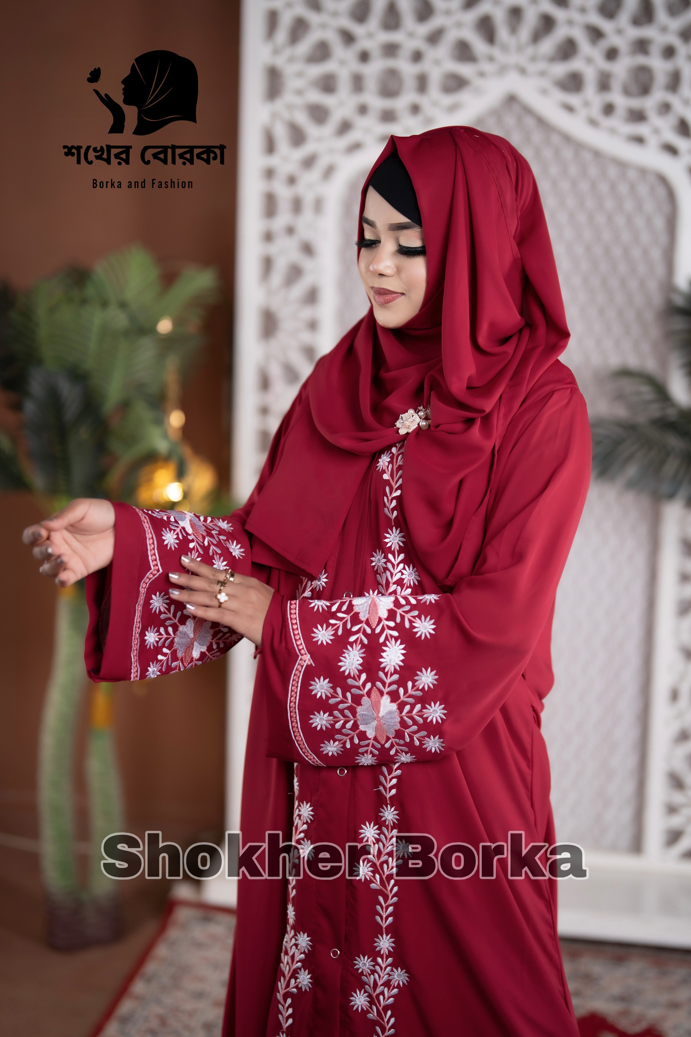 Zarifah Abaya ( Maroon )