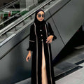 Classic Botam Abaya ( Black & Bisket )
