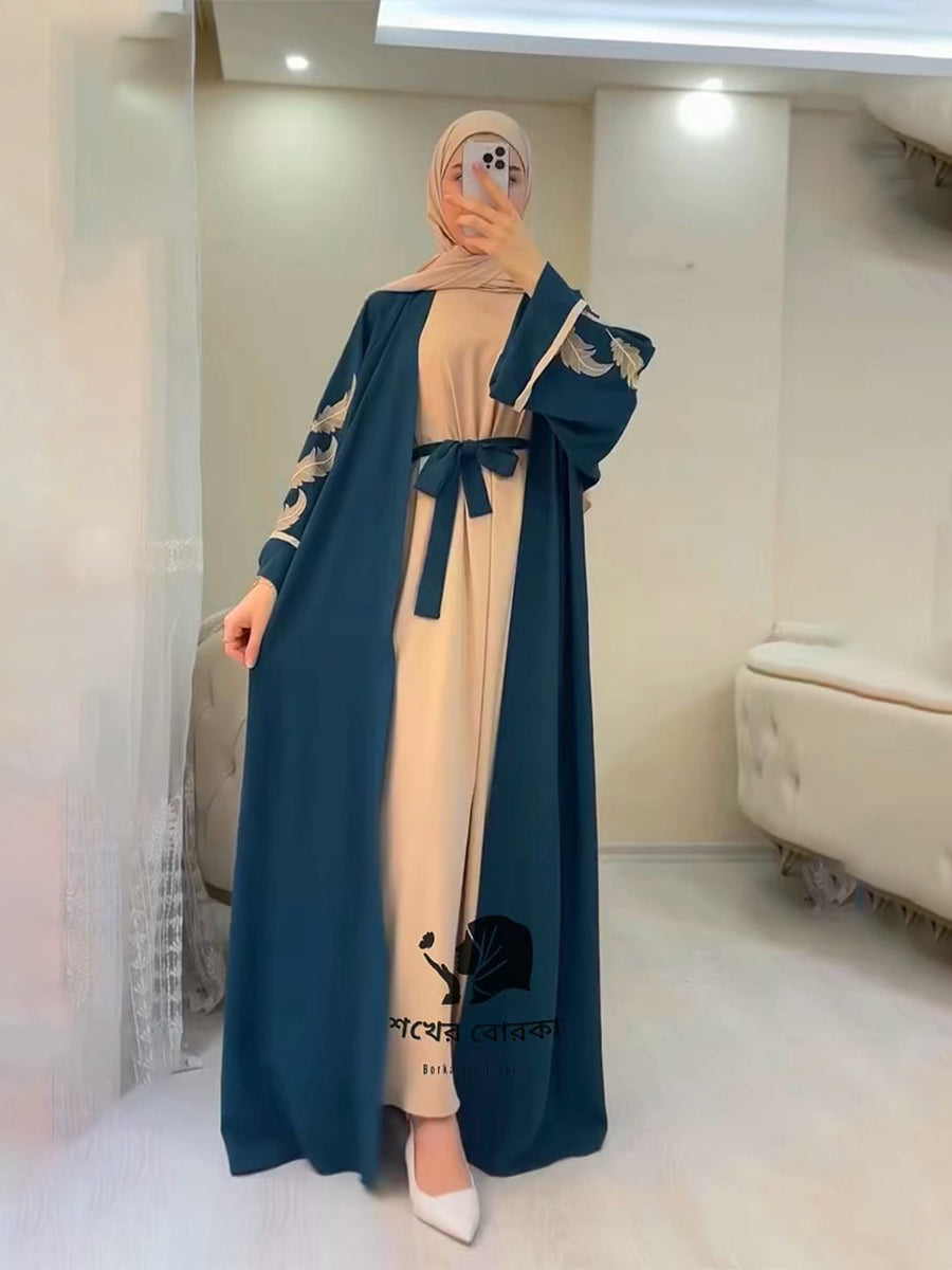 Palok Embroidary Borka (Seagreen )