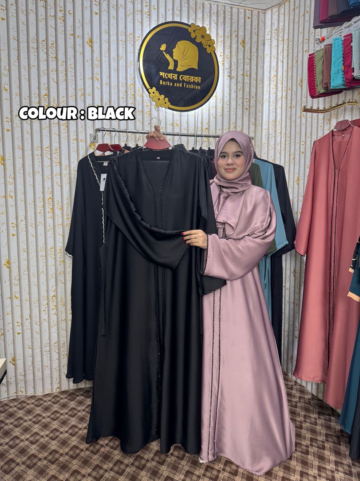 Moonlight Abaya ( Black )