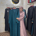 Moonlight Abaya ( seagreen )