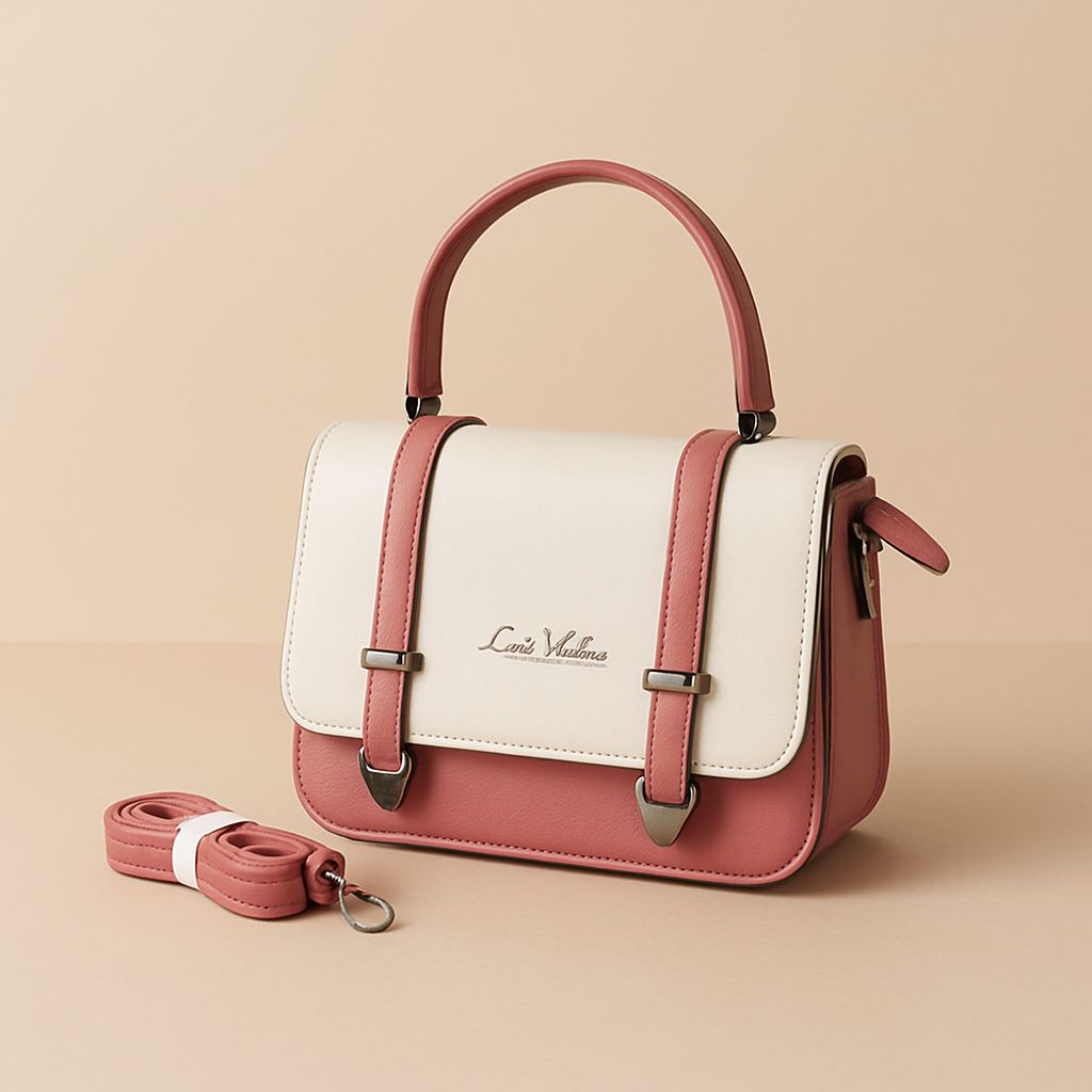 Hand Bag L V Mini ( Pink )