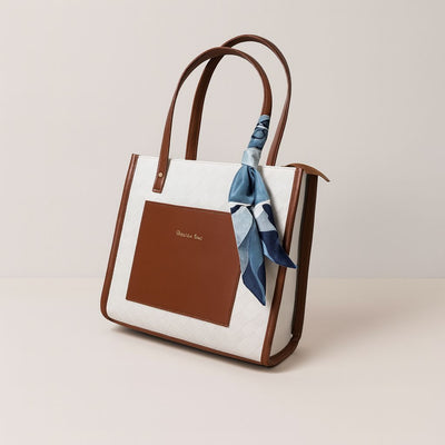 Ladies Fashionable Tote Bag ( Brown )