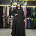 Amira Stone Abaya ( Black)