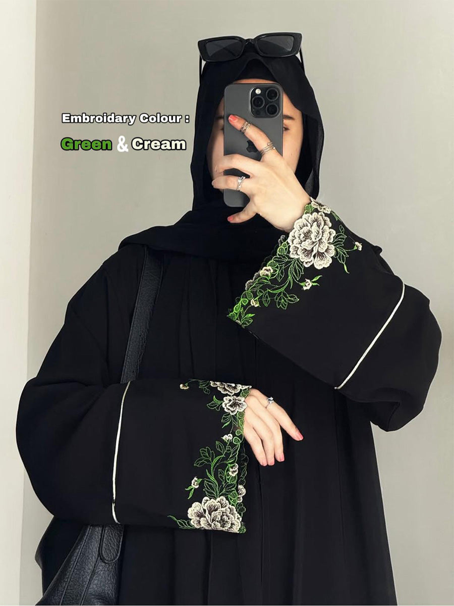 Rosaya Borka ( Green & Cream )