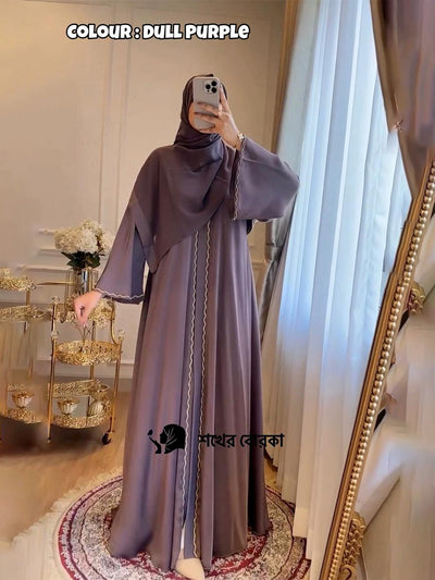 Lais Abaya ( Dull Purple )