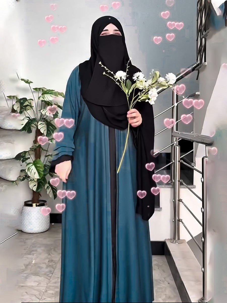 Luna Classic Abaya ( Seagreen )